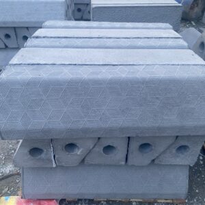 Bó vỉa bê tông giả đá vân 3D KT 23x26x100 cm