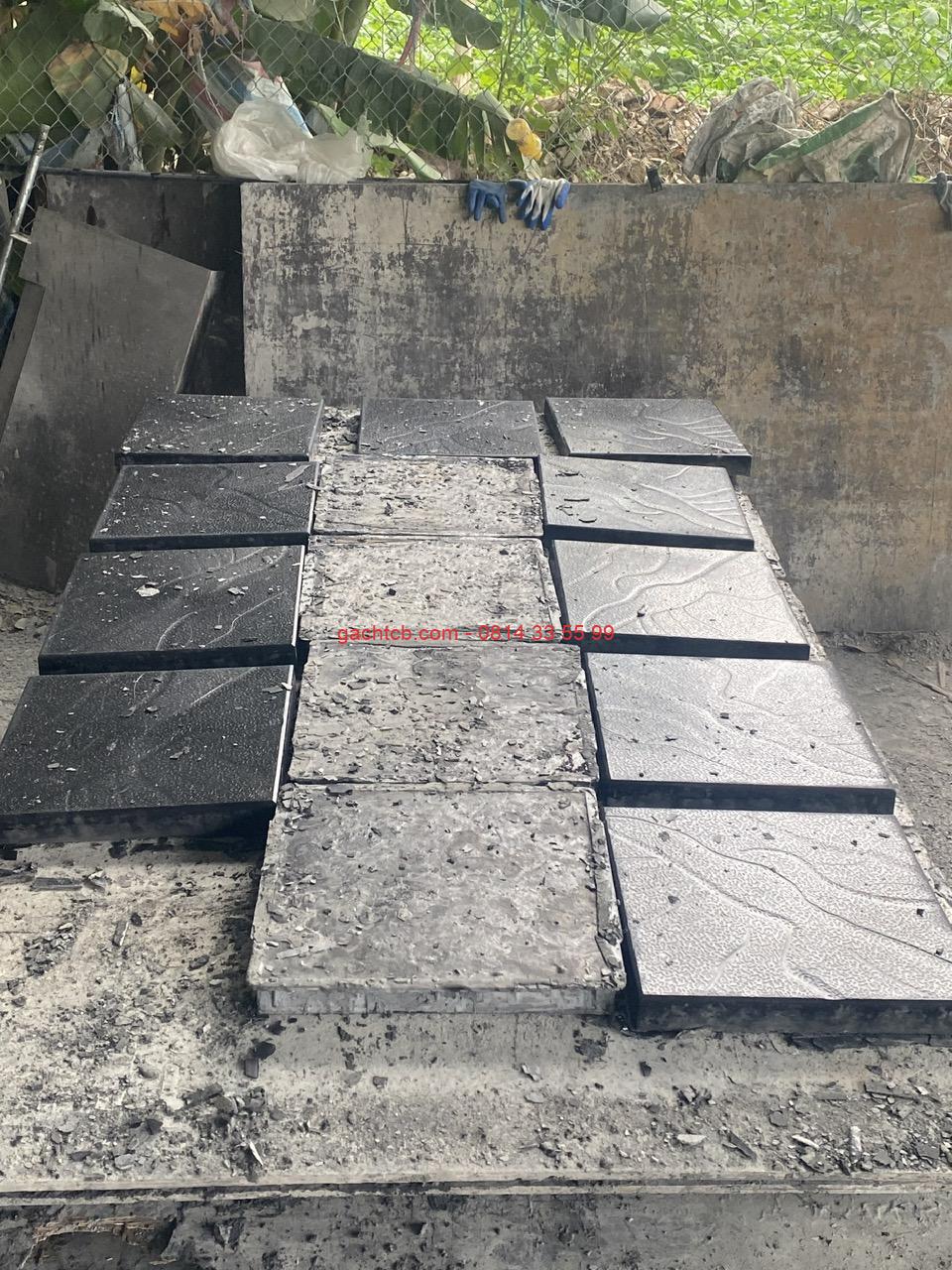 Gạch vỉa hè giả đá vân mây 40x40 cm