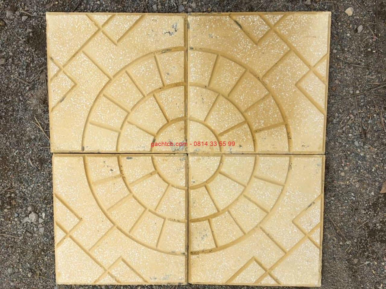 Gạch vỉa hè Terrazzo kích thước 40x40x3 cm