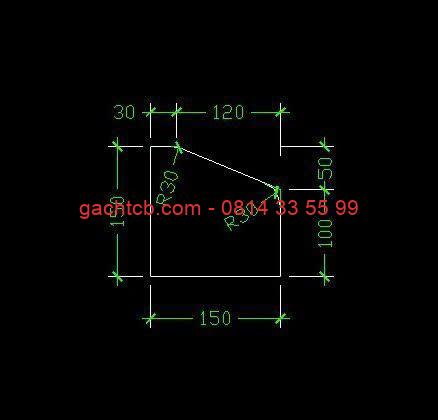 Bản vẽ bó vỉa BT giả đá vân 3D KT 15x15x100 cm