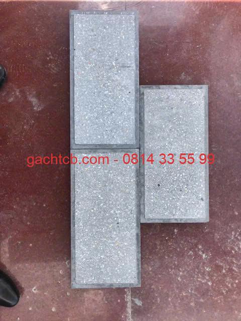 Gạch bê tông giả đá cường độ cao mặt mài lộ hạt KT 20x40 mm