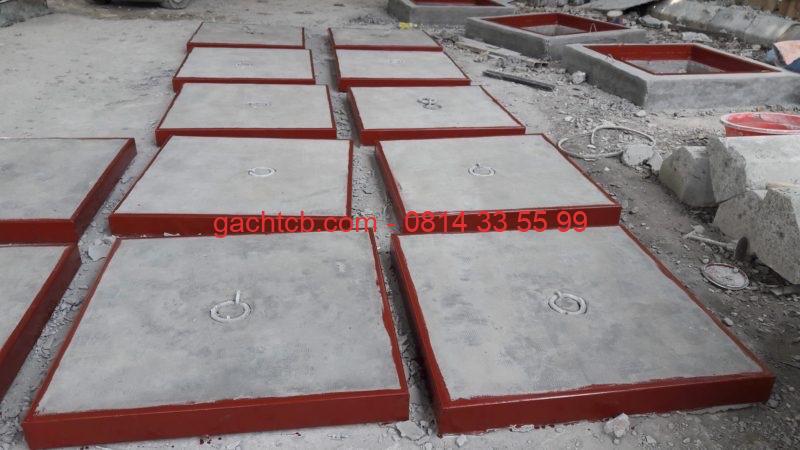 Nắp hố ga KT 1.200x1.200x150 mm khung V50x3 mm