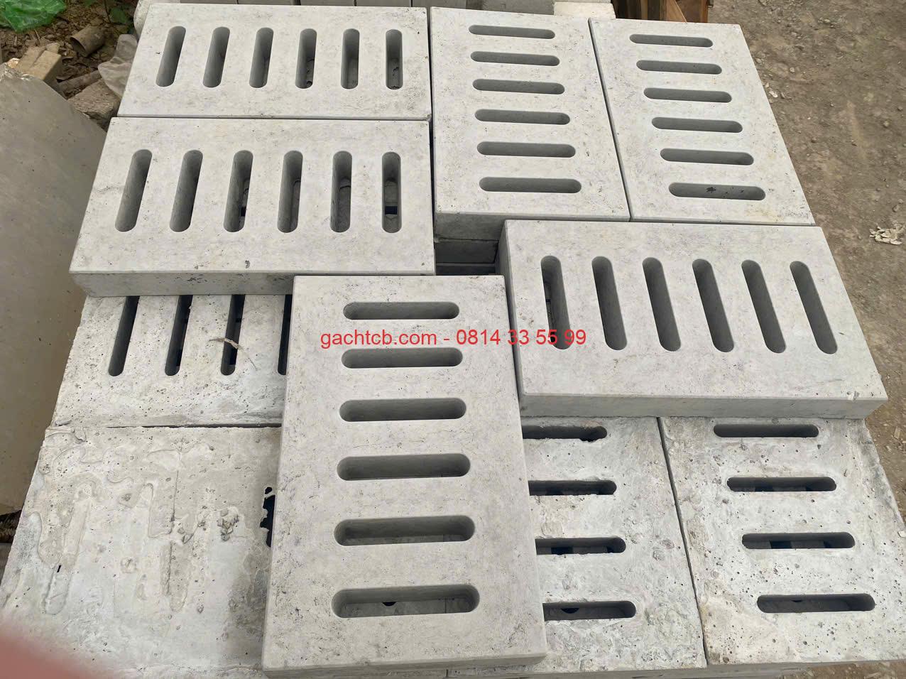 Song chắn rác - tấm Grating chất liệu bê tông UHPC KT 30x50x6 cm